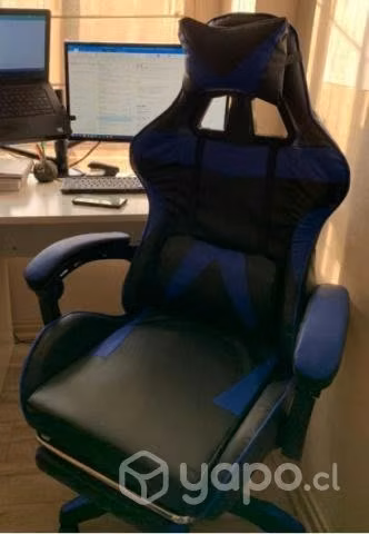 Silla gamer reclinable con reposapies - Imagen 2
