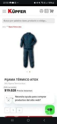 Pijama termico ATOX - Imagen 2