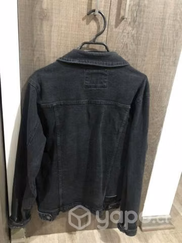 Chaqueta de mezclilla negra - Imagen 4