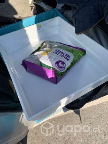 Original caja sanitaria +arena gel gatos