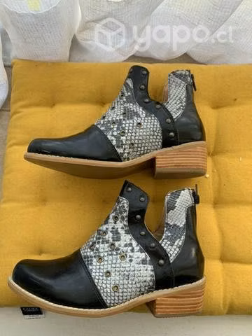 Botines de cuero talla 37 nuevos sin uso