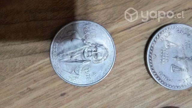 Monedas plata mexicana