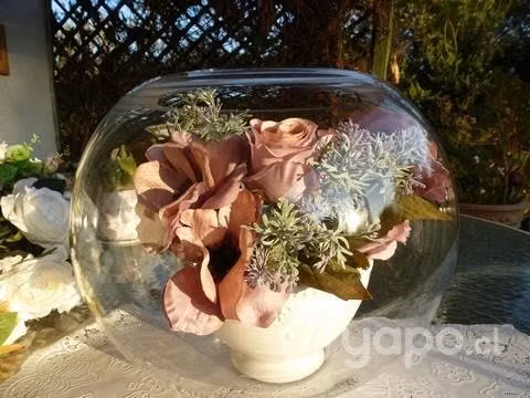 Florero Pecera XL con Flores - Imagen 2