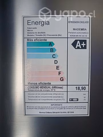 Refrigerador mademsa