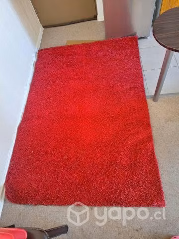Alfombra roja modelo shaggy