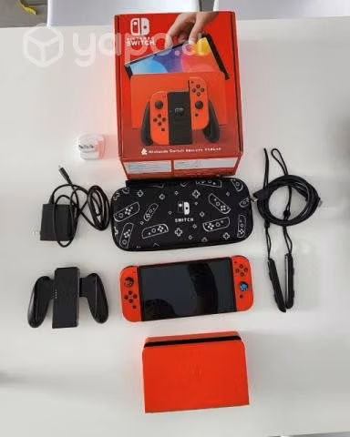 Nintendo switch OLED edición mario bros roja