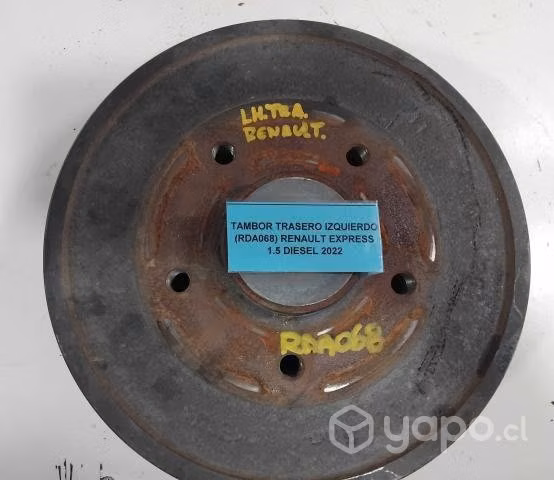 Tambor Trasero Izquierdo (RDA068) Renault Express