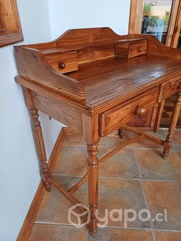 Arrimo,escritorio pino oregon - Imagen 4