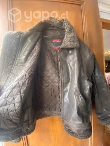 Chaqueta aviadora de cuero