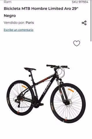 Bicicleta Marca RAM