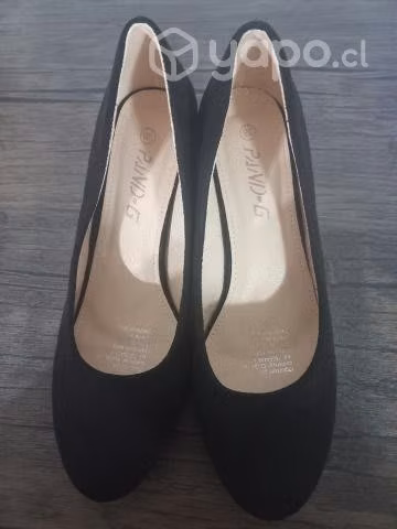 Zapatos negros de gamuza - Imagen 2