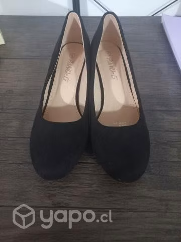 Zapatos negros de gamuza - Imagen 3