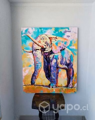 Elefante acrílico