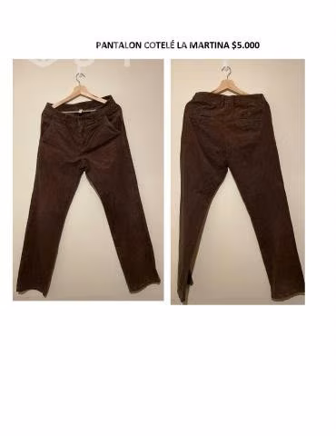 Pantalon cotelé la martina