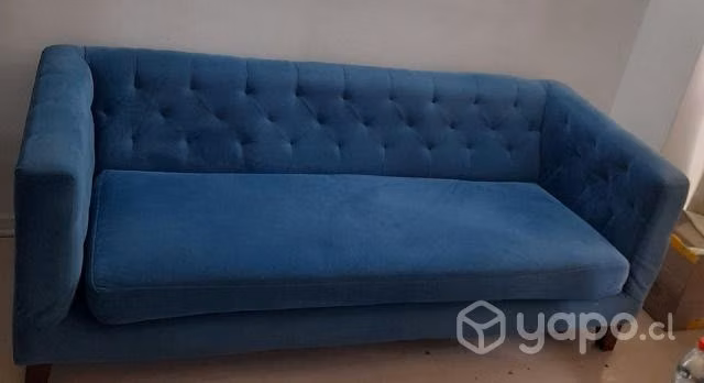 Sillon Sofa Sillón Azul metroleo