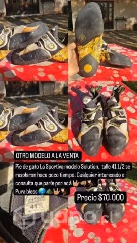 Zapato de escalada La Sportiva, modelo Solution