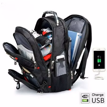 Mochila Swiss Brand 1 uso, me quedo grande