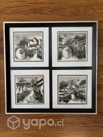 3x Cuadros 33x33cm - muy lindos - Imagen 2