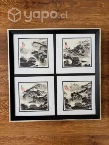 3x Cuadros 33x33cm - muy lindos - Imagen 3
