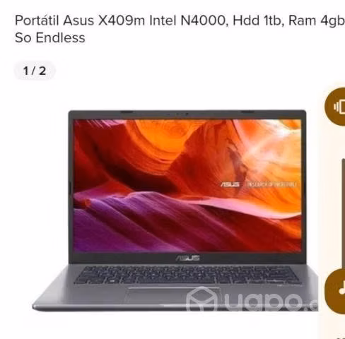 Notbook Asus como nuevo en 100 mil