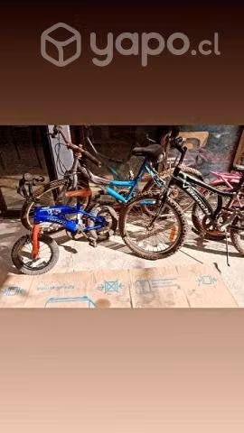 Lote de bicicletas una aro 24,dos aro 20 y una 12