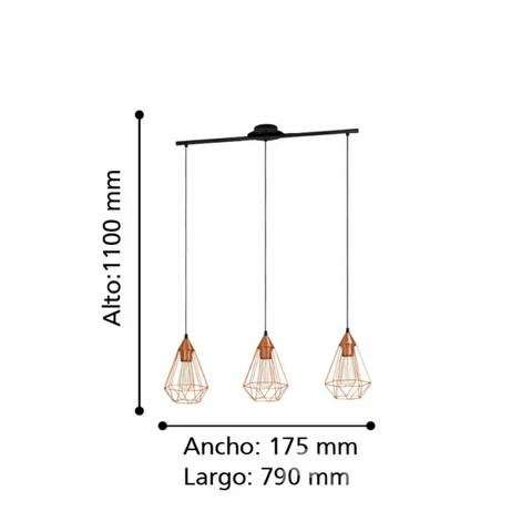 Lámpara cobre nueva - Imagen 2