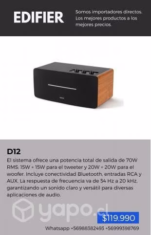 Parlantes EDIFIER audio alta calidad