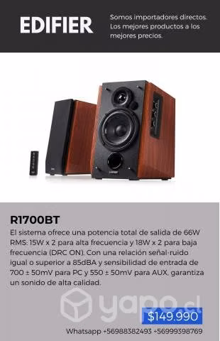 Parlantes EDIFIER audio alta calidad