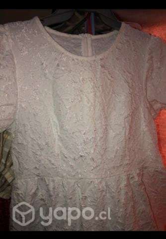Vestido blanco texturizado - Imagen 3