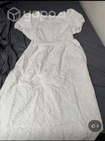 Vestido blanco texturizado - Imagen 6