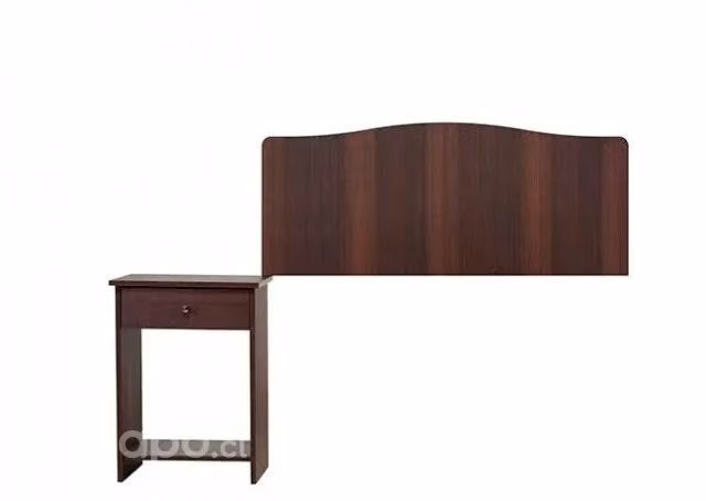 Set Respaldo + 1 Velador 1,5 plazas Chocolate - Imagen 2