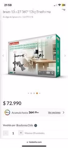 Soporte monitor y nootbook