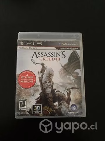 Juego PS3 AssassinS 3 ( poco uso )