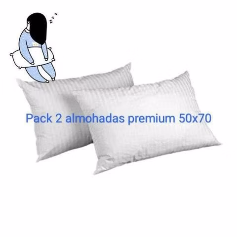 Pack 2 almohadas premium 50*70 microfibra