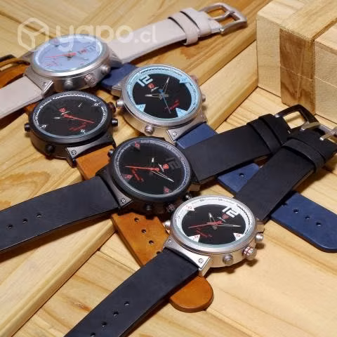 Reloj Shark de cuarzo analógico Digital LED negro