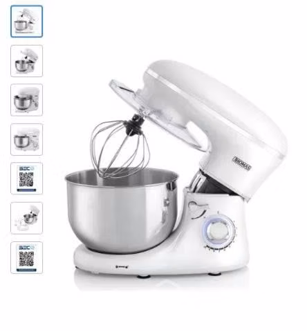 Batidora electrica pedestal 4.5l 10v blanca th-910