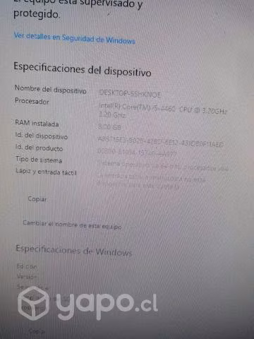 Pc escritorio semi gamer