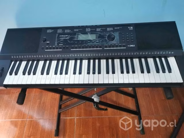 Teclado medeli m361 + atril