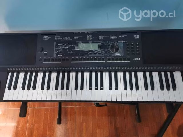 Teclado medeli m361 + atril