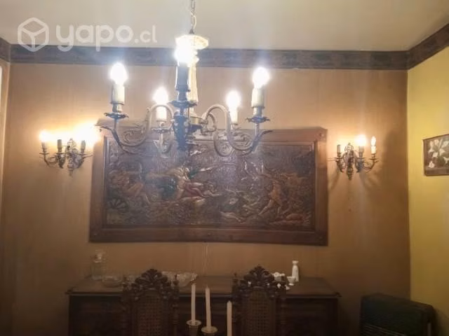 Juego completo de comedor en madera encina - Imagen 6