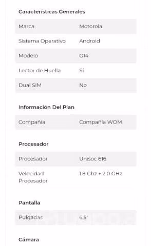 Celular moto g 14