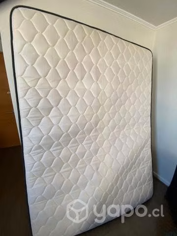 Cama 2 plazas europea base dividida + respaldo