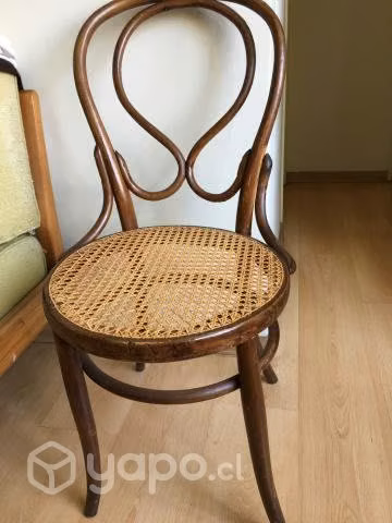 Set de 8 sillas tipo Viena clásicas