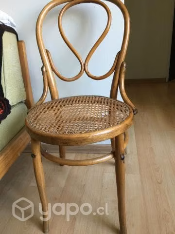 Set de 8 sillas tipo Viena clásicas