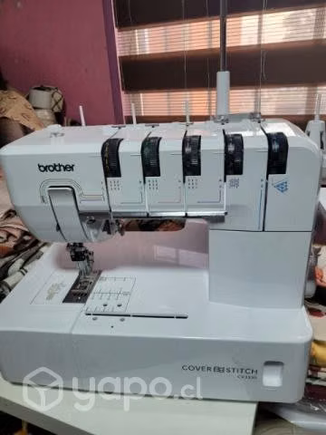 Colleretera 5 hilos brother, todos sus accesorios.