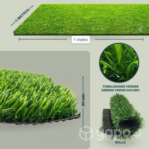Pasto sintetico 2x1 cesped artificial - Imagen 2