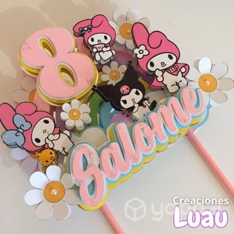 Cotillón Cake Topper para cumpleaños