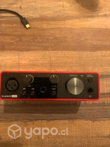 Interfaz de Audio Focusrite