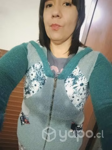 Chaqueta corderito celeste - Imagen 4