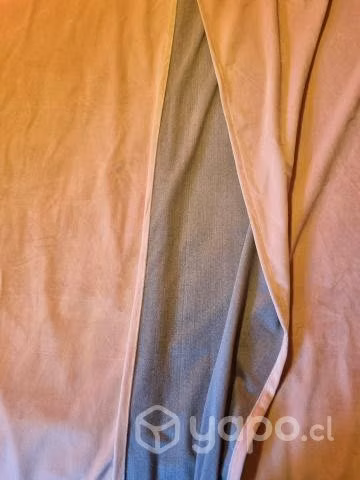 Set Cortinas Velvet Rosadas